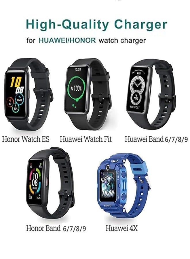 NeoFit Magnetic USB Charging Cable for Huawei Band 11 Pro/11/10/9/8/7/6 & Honor Band 10/9/8/7/6, Watch Fit 3/2, 4X/5X Smartwatch Replacement Charger Cord (1M, Black) - Image 2